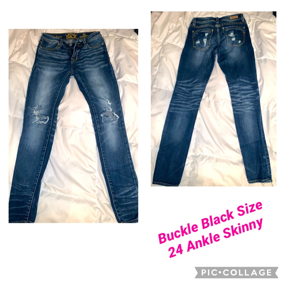 Destructed Buckle Black